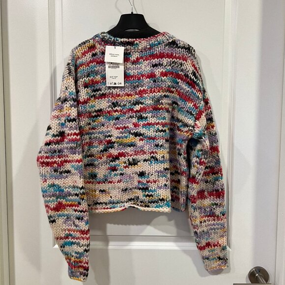 ZARA Contrasting Wool Sweater - Picture 2 of 8